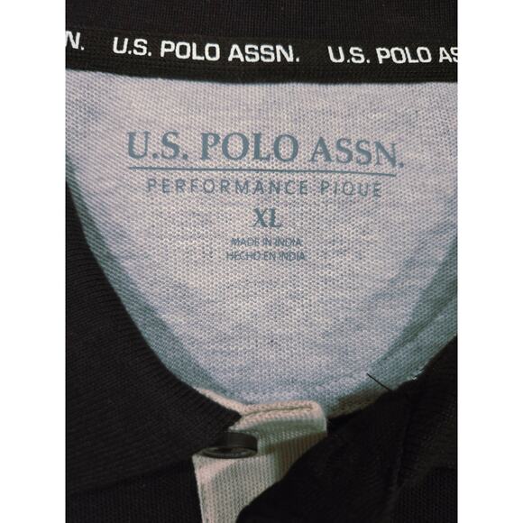 NWT US Polo Assn Men's Performance Pique Polo Shirt - Picture 3 of 5